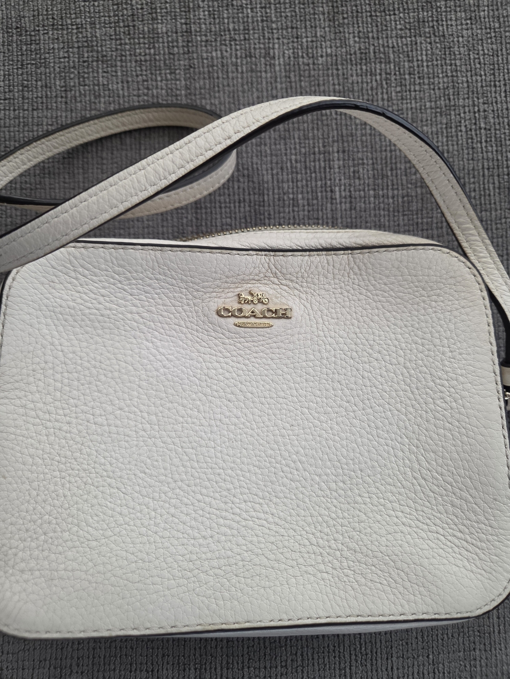 COACH Mini Jamie Camera Crossbody Bag – Chalk White